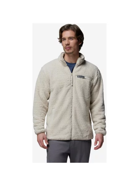 Polar Columbia Rugged Ridge High Pile Full Zip beżowy S biały