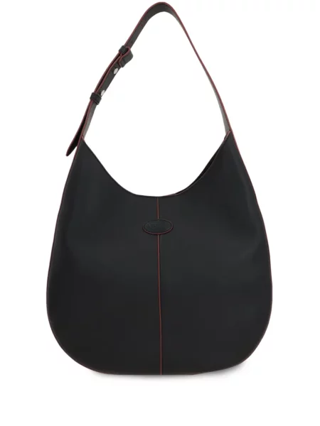 Geanta hobo Tod's din piele negru