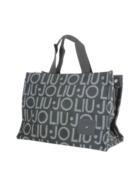 Shopperka Liu Jo z logo czarna