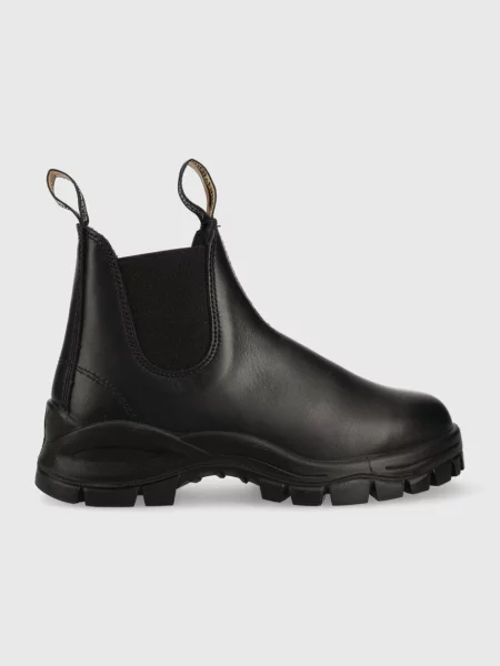 Botine chelsea Blundstone cu platformă negru