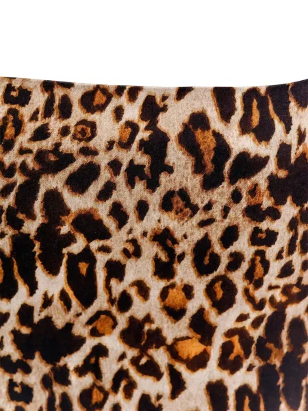 Top Agua Bendita cu imagine cu model leopard maro