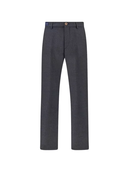 Pantaloni chino Paul & Shark de lână albastru