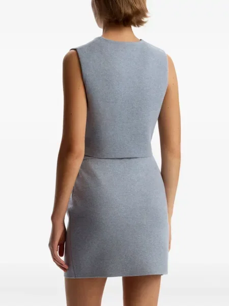 Kamizelka 12 Storeez z dekoltem w serek niebieska