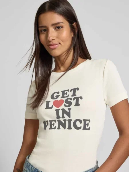 T-shirt z nadrukiem ze sloganem Jake*s Casual biała