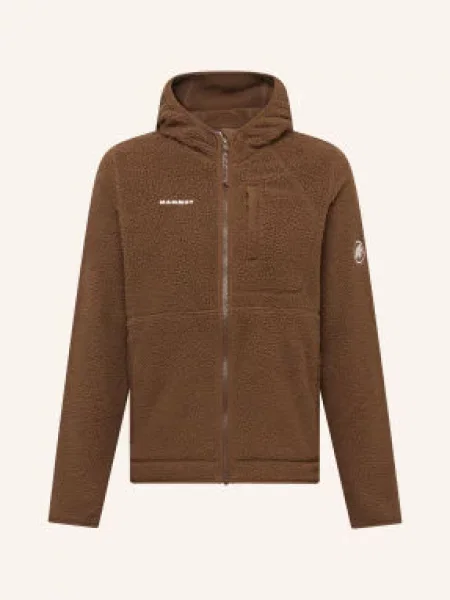 Mammut Bunda Z Plyšové Kožešiny Falera Pro Ml Hooded hnědá
