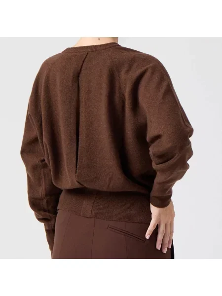 Sweter Federica Tosi wełniany brązowy