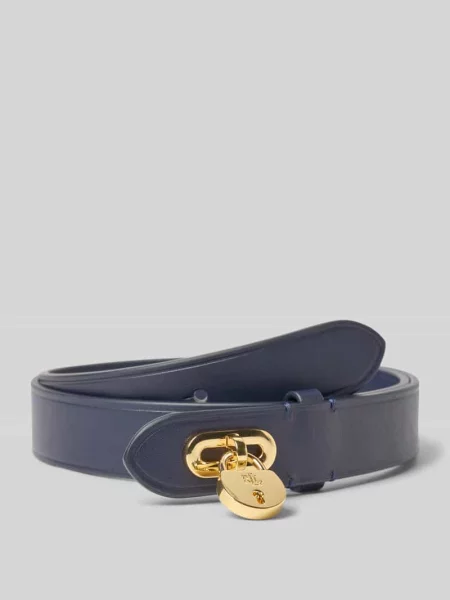 Skórzany pasek z klamrą zaciskową Lauren Ralph Lauren