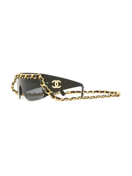 Sluneční brýle Chanel Pre-owned černé