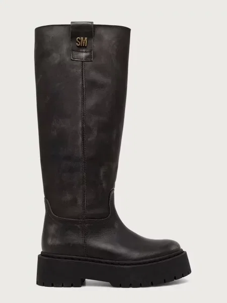 Steve Madden čižmy dámske kožené Sonar sivá