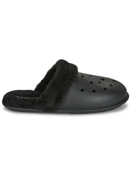 Viseltes hatású klasszikus félcipő Crocs fekete