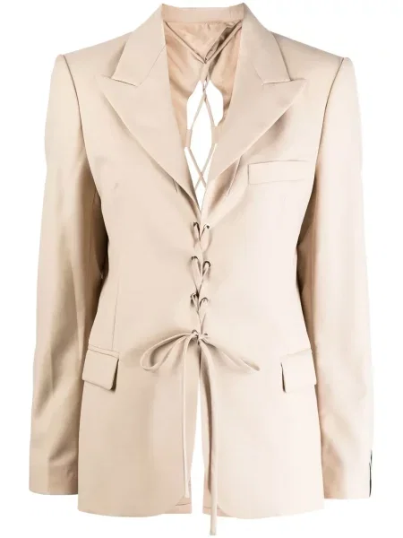 Marynarka Rokh z odkrytymi plecami brązowa