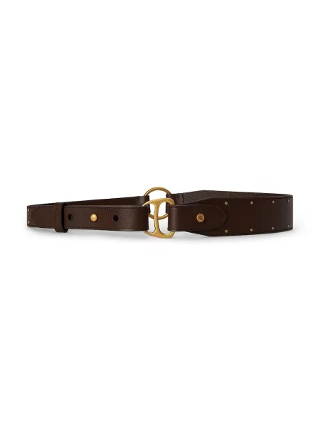 Lauren Ralph Lauren curea lată pentru femei din piele maro