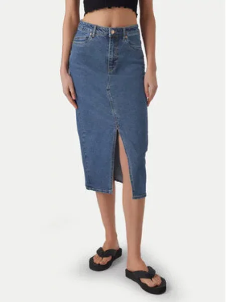 Vero Moda Džínová sukně Veri modrá