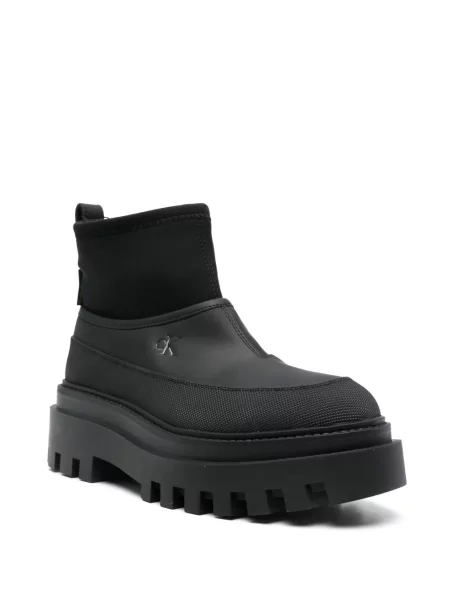 Botine Calvin Klein Jeans cu imagine negru