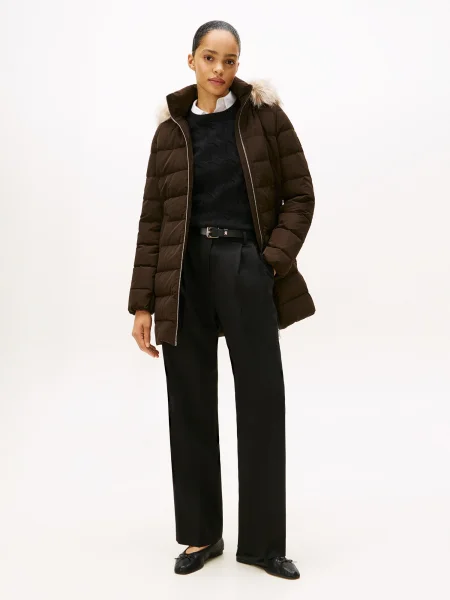 Kabát Tommy Hilfiger barna