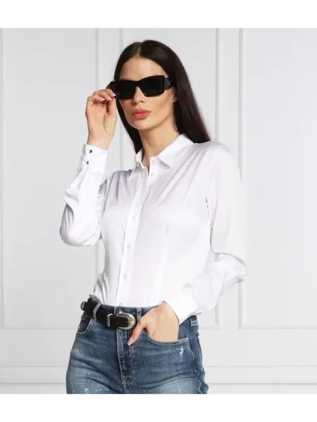 GUESS Cămașă CATE | Slim Fit alb