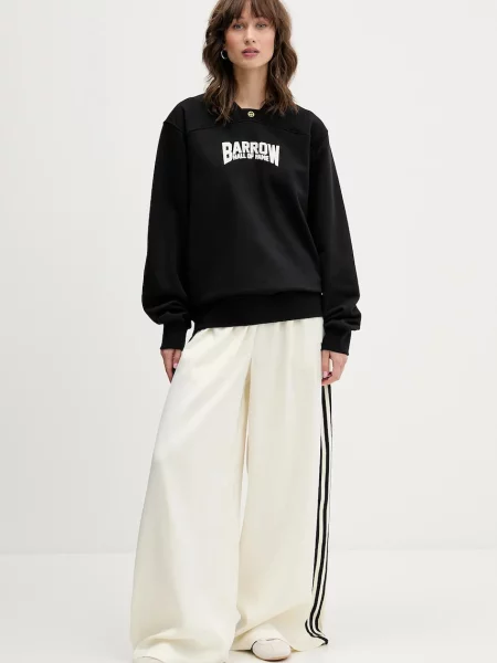 Кофта Barrow з капюшоном з принтом чорний