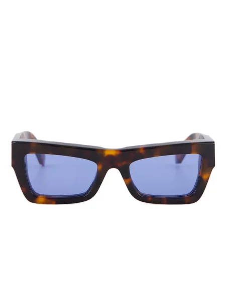 Ochelari de soare Off-white cu imprimeu geometric alb