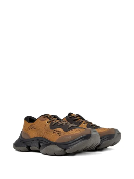 Sneakers Camper με κορδόνια με δαντέλα καφέ