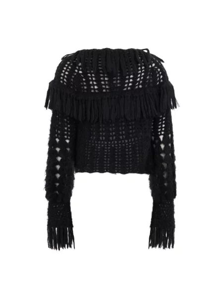 Sweter Alberta Ferretti wełniany czarny