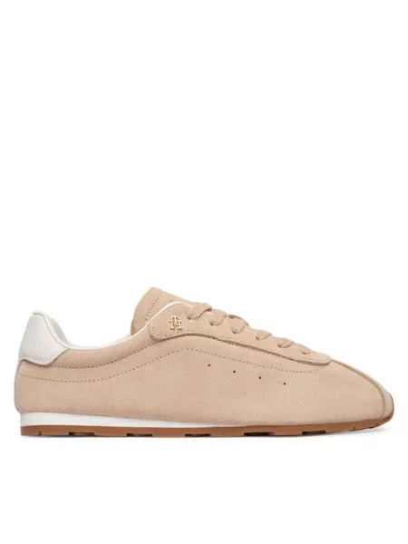 Tommy Hilfiger Tenisice Th Bella Low Runner Suede ružičasta