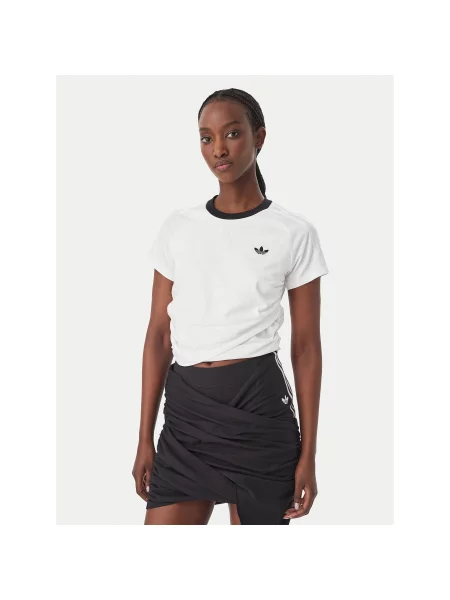 Adidas T-shirt Adiluna Season 2 X Jennie Layered Regular Fit bijela