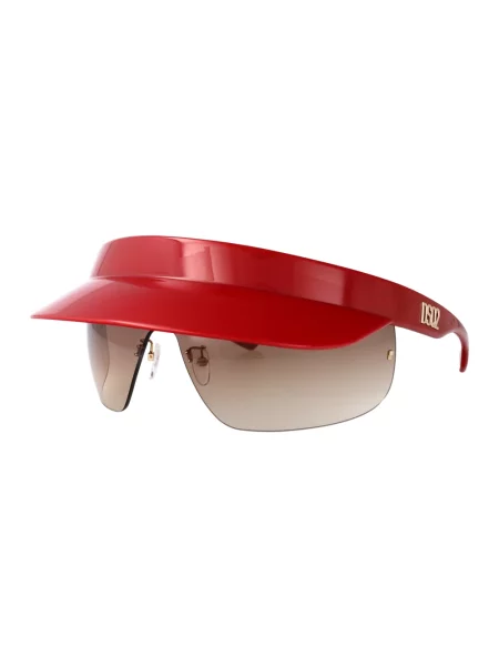 Okulary przeciwsłoneczne Dsquared2 czerwone