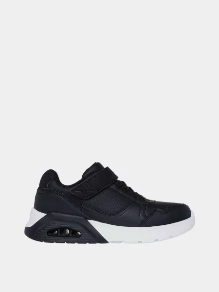 Дитячі Кросівки повсякденні Skechers UNO LITE штучна шкіра чорний