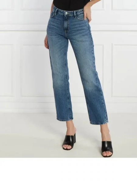 GUESS Blugi | Straight fit | high waist albastru