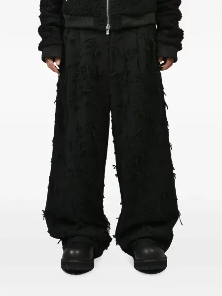 Pantaloni Filth din jacard negru