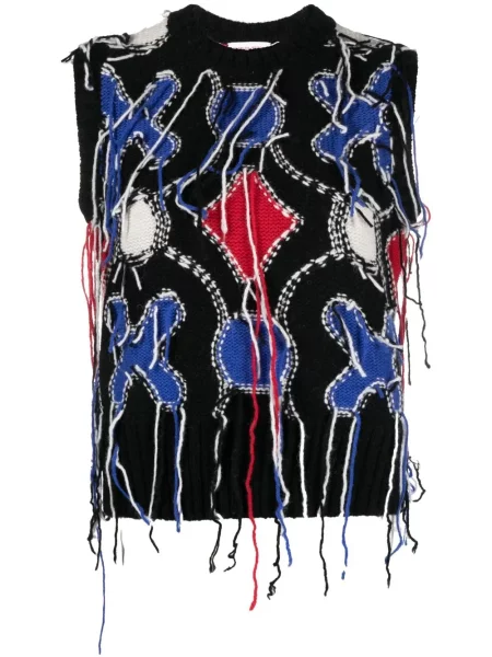 Vestă Charles Jeffrey Loverboy tricotate negru