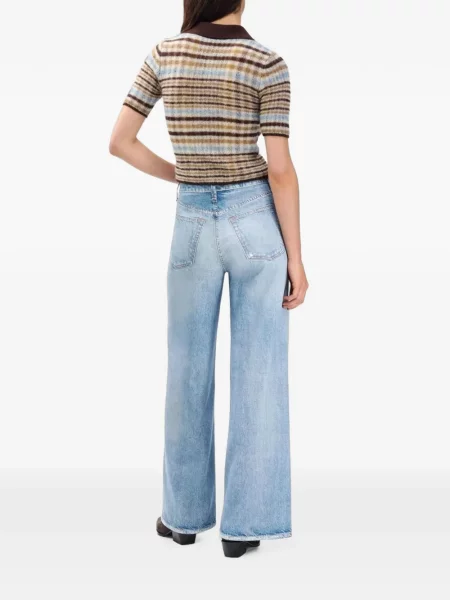 Blugi cu picior larg Rag & Bone albastru