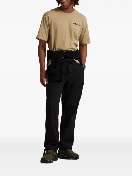 Ριγέ polo Polo Ralph Lauren με κουκούλα με αυτόγραφο λευκό