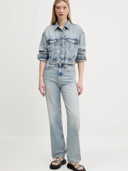 Kavbojke Tommy Jeans modra