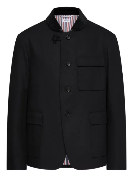 Кадифено яке Thom Browne черно