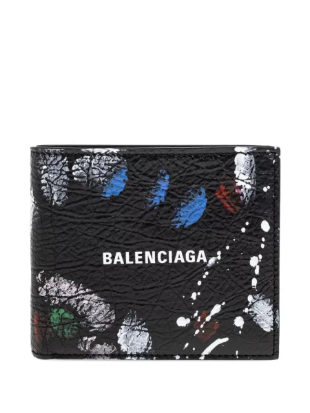Portofel Balenciaga cu imagine negru