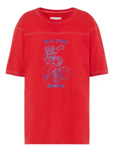 Tricou Maison Margiela cu imagine roșu