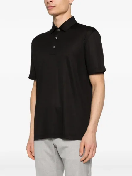 Polo Zegna de lână negru
