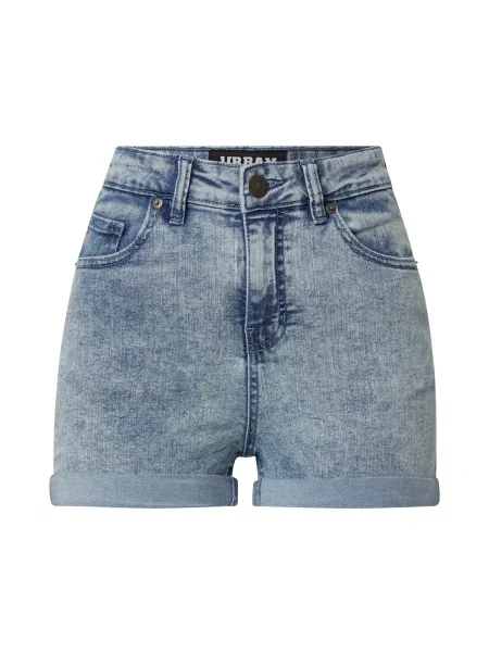 Kratke jeans hlače Urban Classics siva