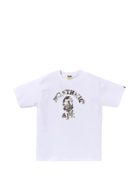 Tricou A Bathing Ape® cu imagine alb
