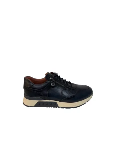 Sneakersy Greve skórzane niebieskie