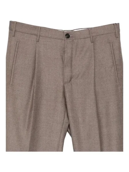 Pantaloni Incotex plisate maro