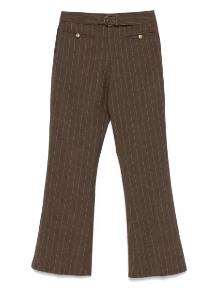 Kalhoty John Galliano Pre-owned hnědé