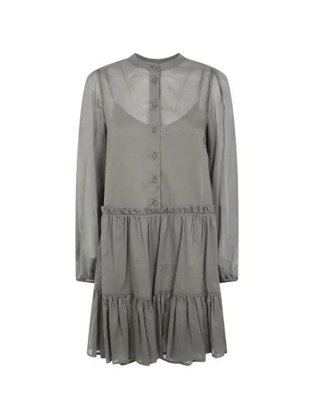 Rochie mini Twinset cu volane verde