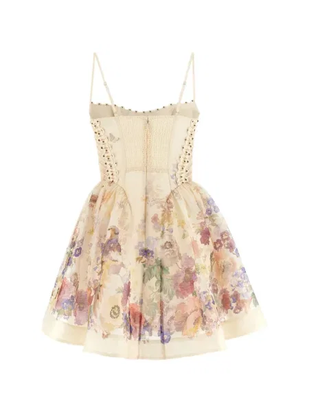 Rochie mini Zimmermann cu model floral cu imagine