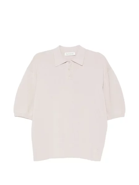 Scurt tricou polo The Frankie Shop gri