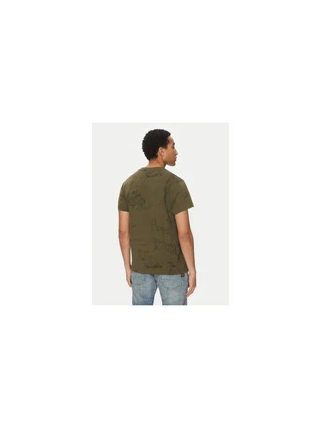 G-Star Raw Póló Wash Regular Fit zöld