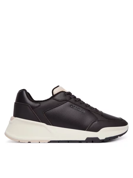 Calvin Klein Sneakersy City Runner Laceup Lth Mix czarny