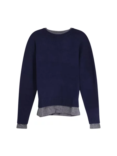 Sweter Tonywack z kaszmiru niebieski