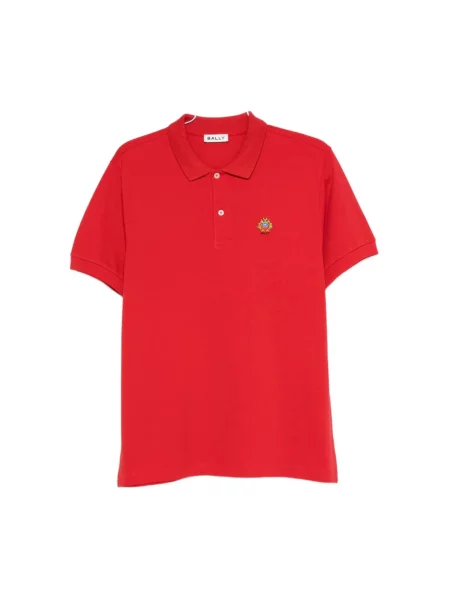 Koszulka polo Bally z logo czerwona
